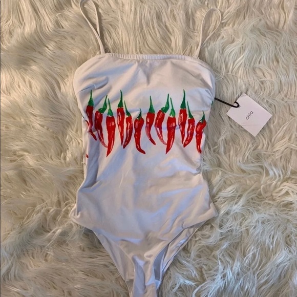 NWT Onia Chili Peppers One Piece XS - Picture 3 of 7